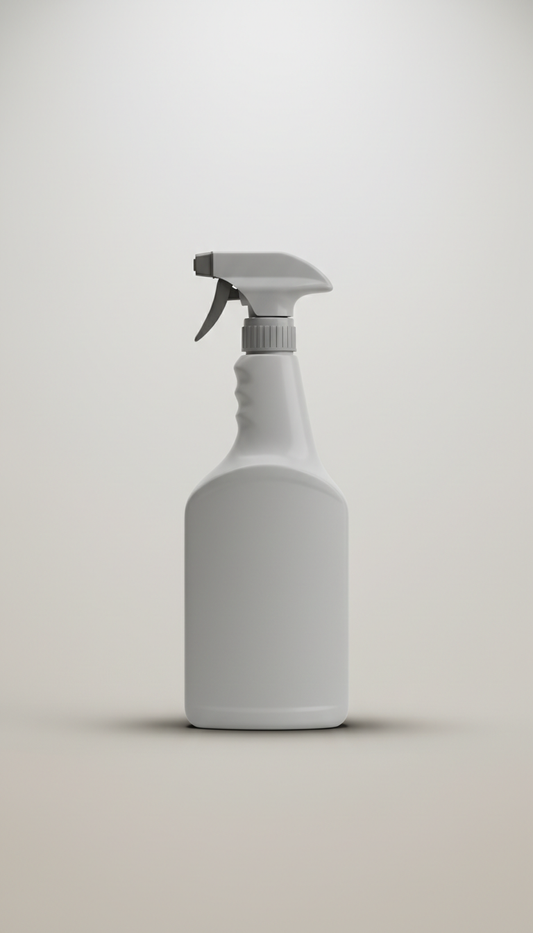 Monochrome Cleaning Spray Bottle Ergonomic Grip