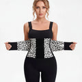 Leopard Print Waist Trainer for Women Tummy Control Belt - Triple Wrap Waist Cincher, Adjustable Compression Workout Trimmer Band & Posture Back Support