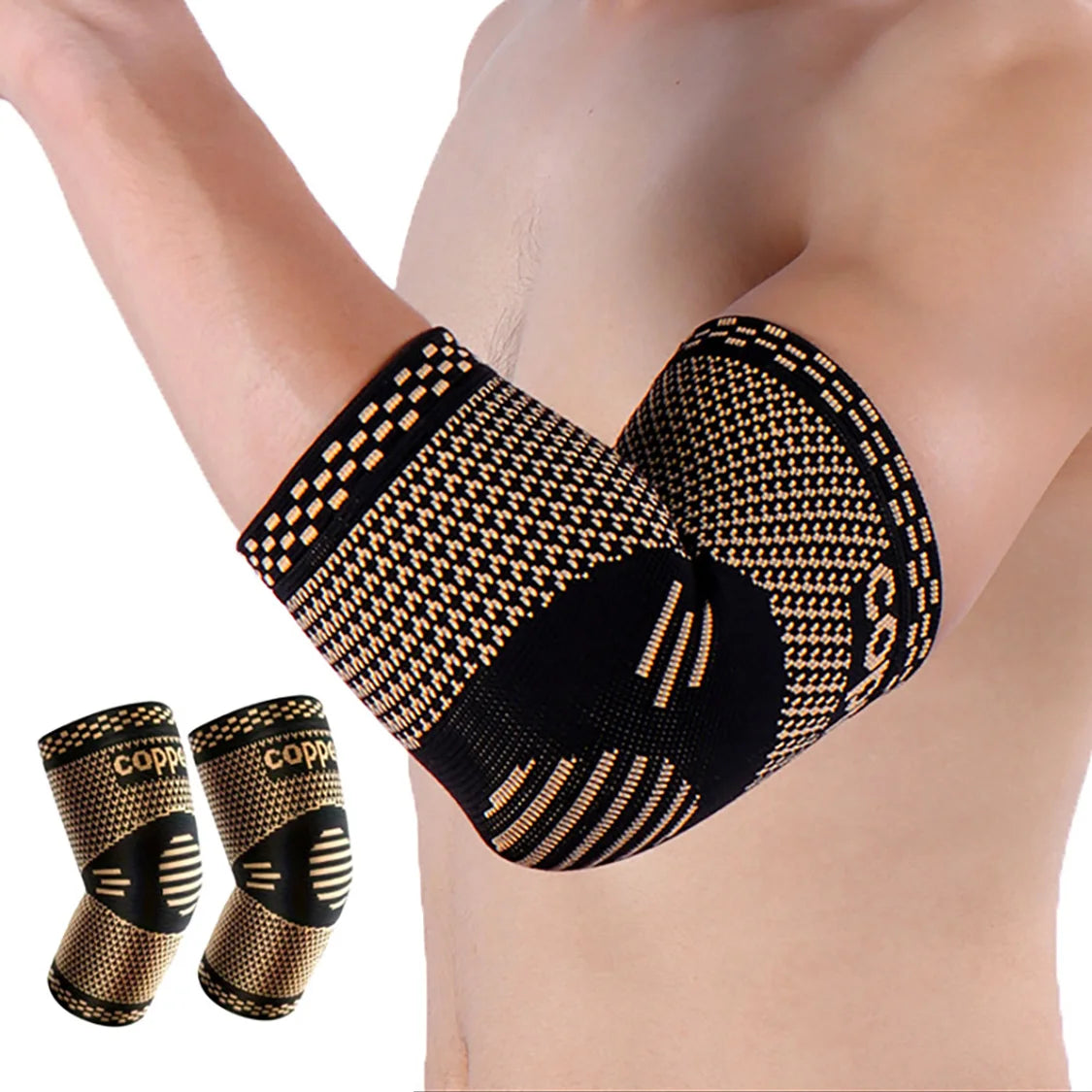 Compression Elbow Sleeve, Breathable Sports Support Sleeve