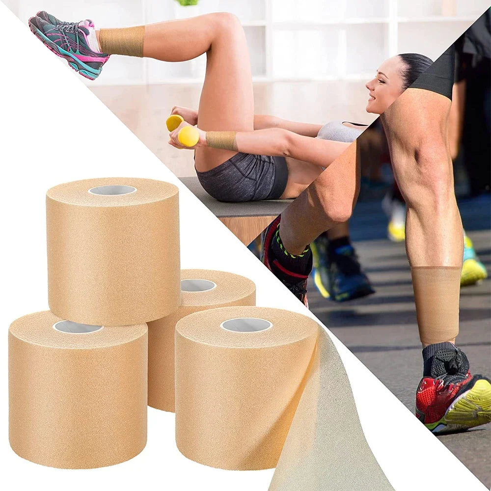 Athletic Foam Underwrap Tape, Stretchy Non-Adhesive Sports Pre-Wrap