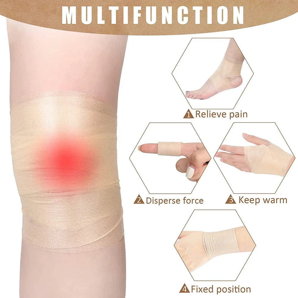 Athletic Foam Underwrap Tape, Stretchy Non-Adhesive Sports Pre-Wrap
