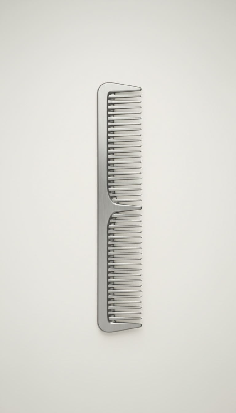 Stainless Steel Hair Comb Sleek Edge